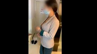 【极品稀缺❤️居家监控流出】超大木瓜奶妹子与男友日常多角度啪啪